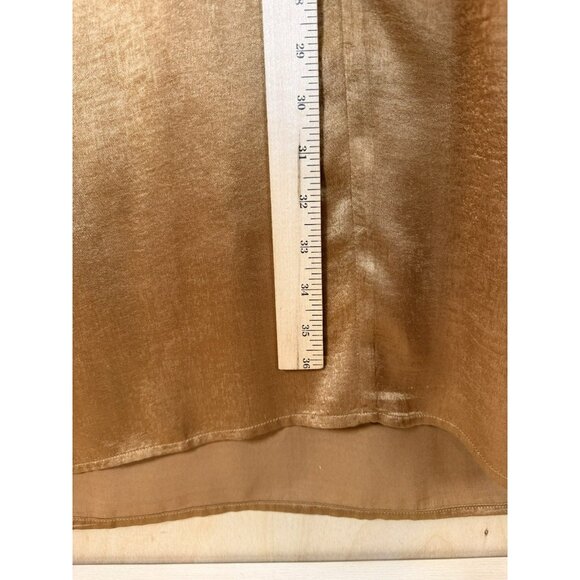 Sam & Lavi ANTHROPOLOGIE Gold Sleeveless Cocktail Dress Size Medium $198 - Picture 9 of 14